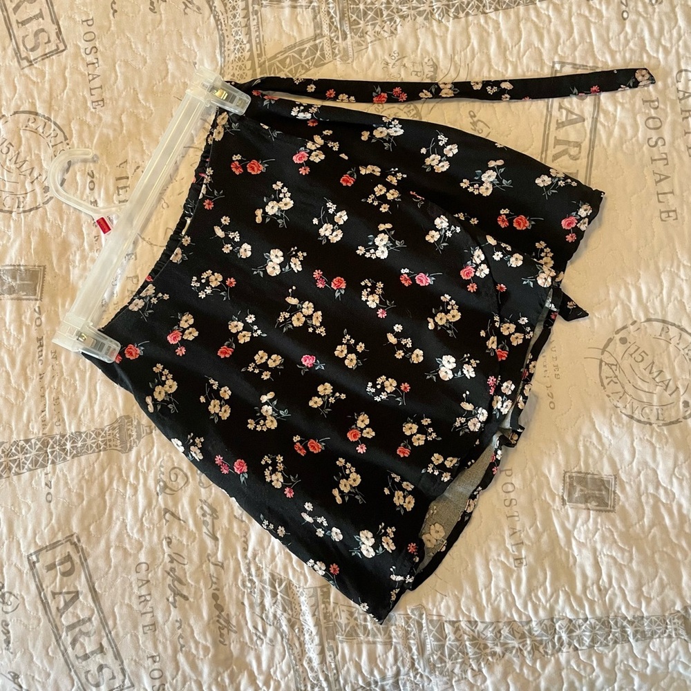 Hollister Floral Wrap Skirt
